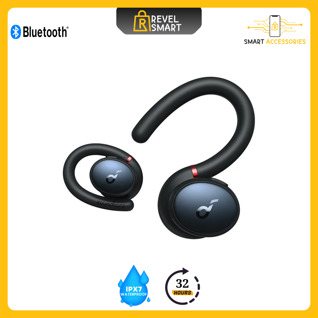 Soundcore, Wireless Earbuds, Version Sport X10, Supports Bluetooth 5.2, Playtime up to 32 Hours, Color Black