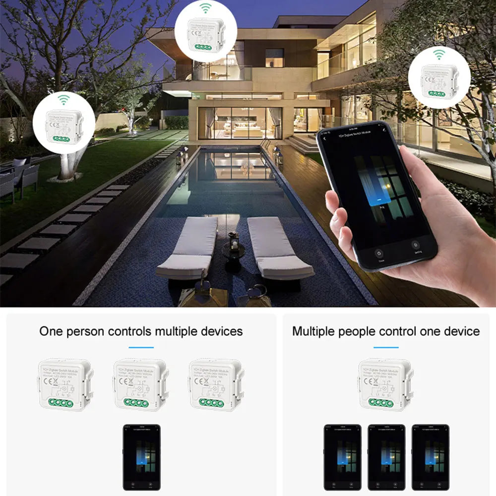 Switch Module Wifi Smart, maxload 10A, Support Convert Ordinary Switch to Smart Switch