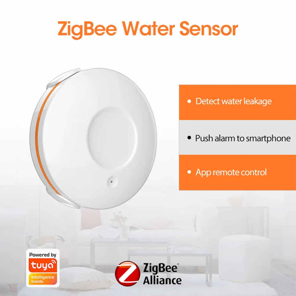 Smart Water Leakage Sensor, Support ZigBee, With Alarm