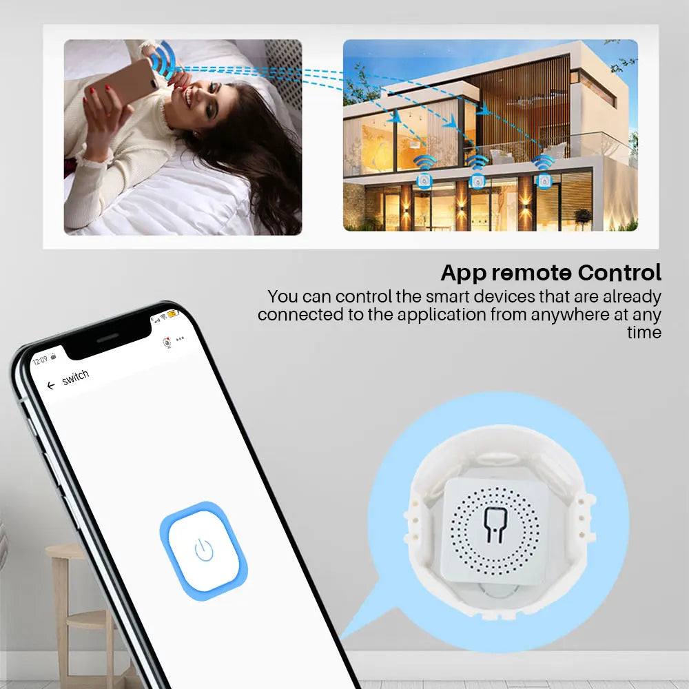 Switch Module Wifi Smart, maxload 16A, Support Two-way Control Smart Home