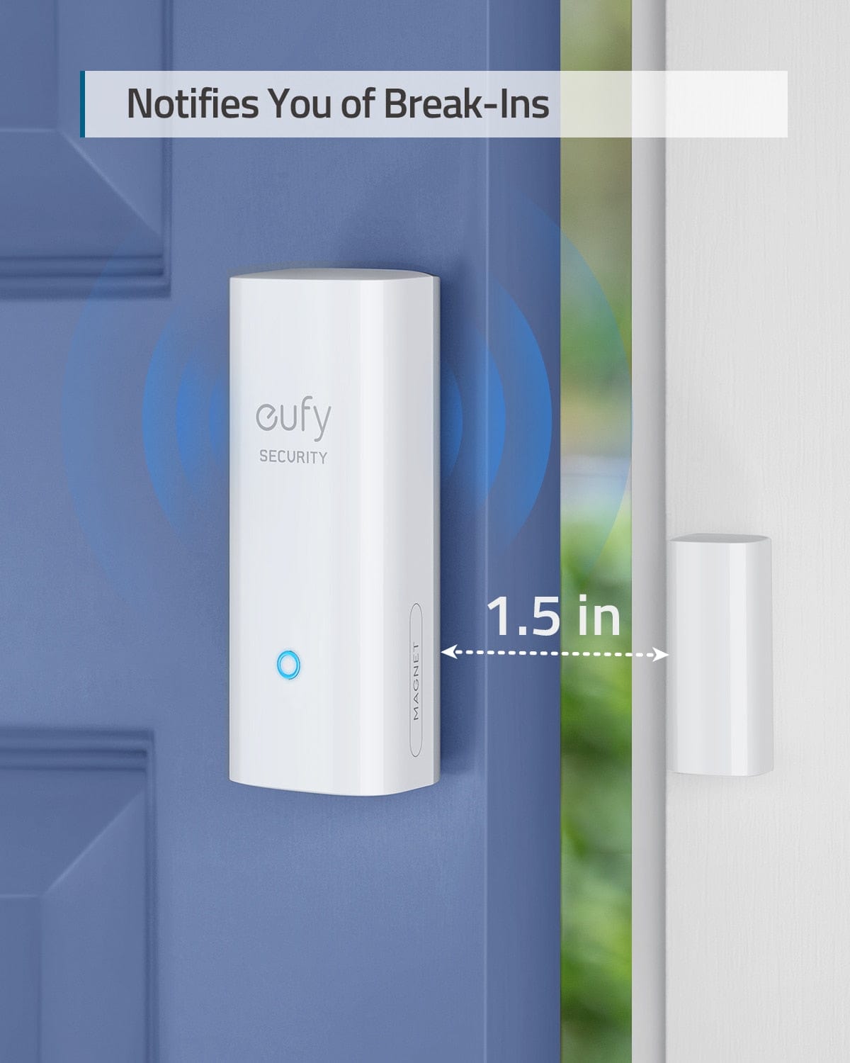 eufy eufy, Security Front Door Motion Sensor, Transmits Alarm, ONLY Indoor, Need with HomeBase