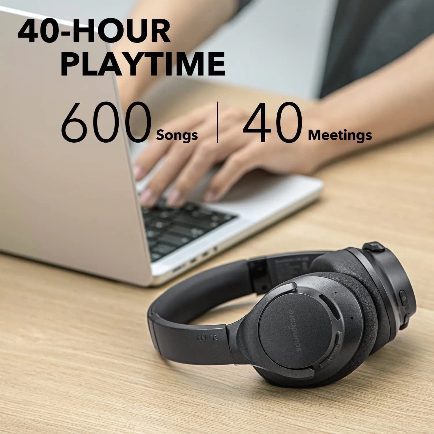 Soundcore China Soundcore, Wireless Over Ear, Version Life Q20, Supports Bluetooth 5.0, Playtime up to 40 Hours, Color Black