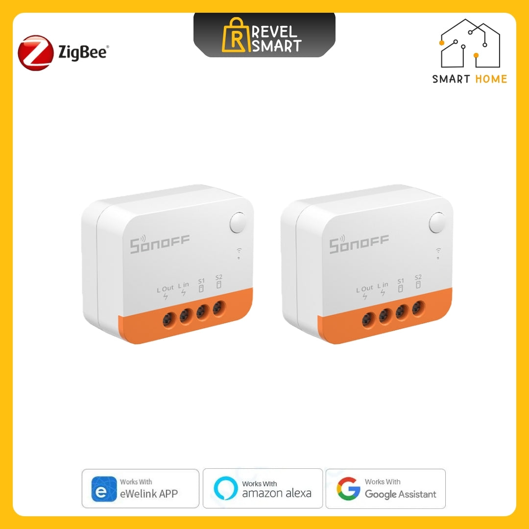 وحدة تبديل ZigBee Smart، من SONOFF، إصدار ZBMINIL2، أقصى حمل 10 أمبير، تدعم التحكم في الاتجاهين، قطعتان