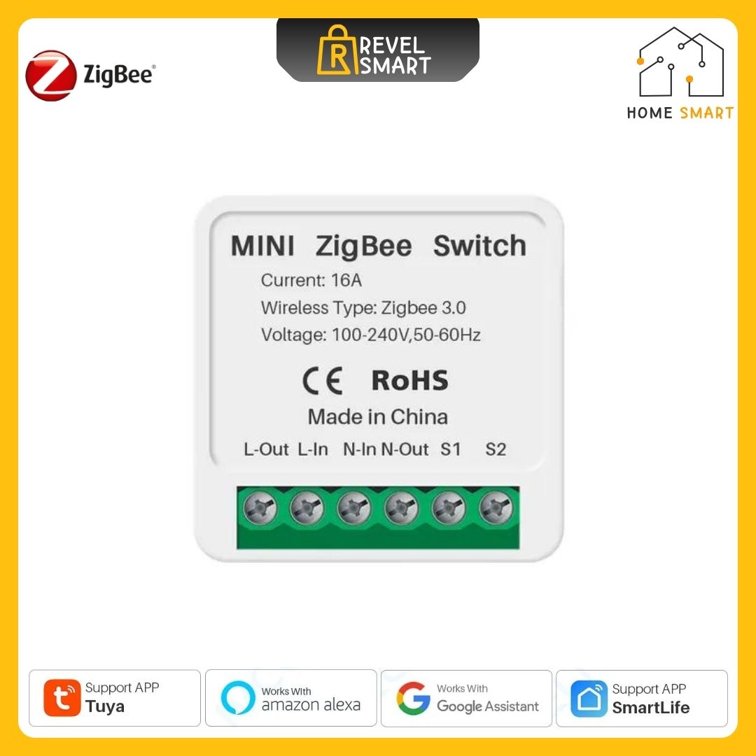 وحدة التبديل ZigBee Smart، الحمولة القصوى 16A، تدعم التحكم في المنزل الذكي في اتجاهين