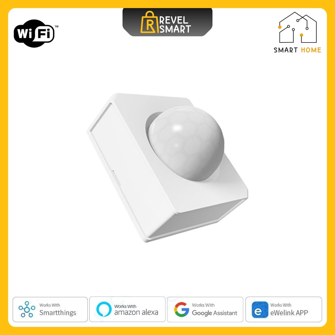 Motion Sensor WiFi, From SONOFF, Sensitive angle 100°, Support 433MHz, PIR3-RF Version