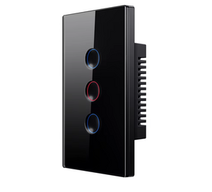 AVATTO Tuya WiFi smart groove touch light switch LTS02RD-US no neutral wire with RF433 remote and voice control
