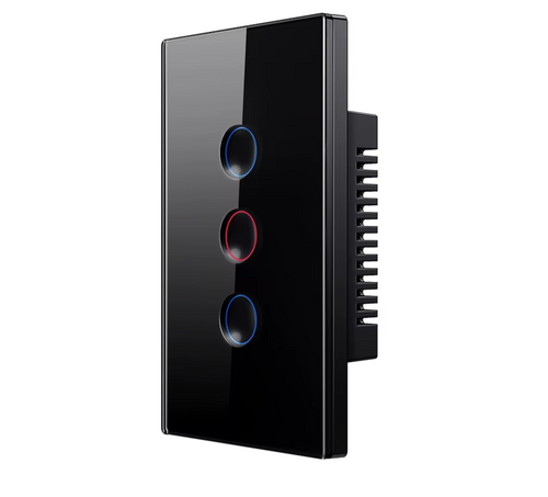 AVATTO Tuya WiFi smart groove touch light switch LTS02RD-US no neutral wire with RF433 remote and voice control
