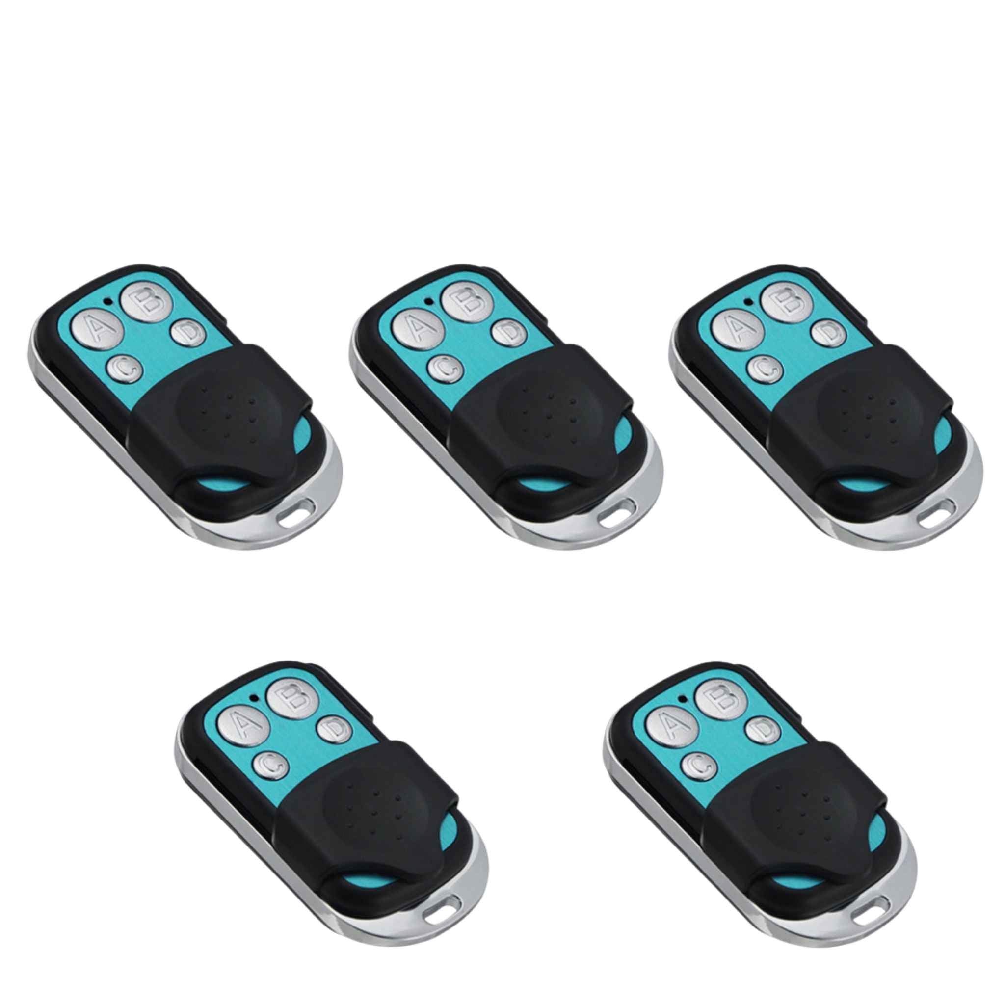 5PCS Sonoff 433MHz RF Remote Controller – 4 Button Wireless Key Fob