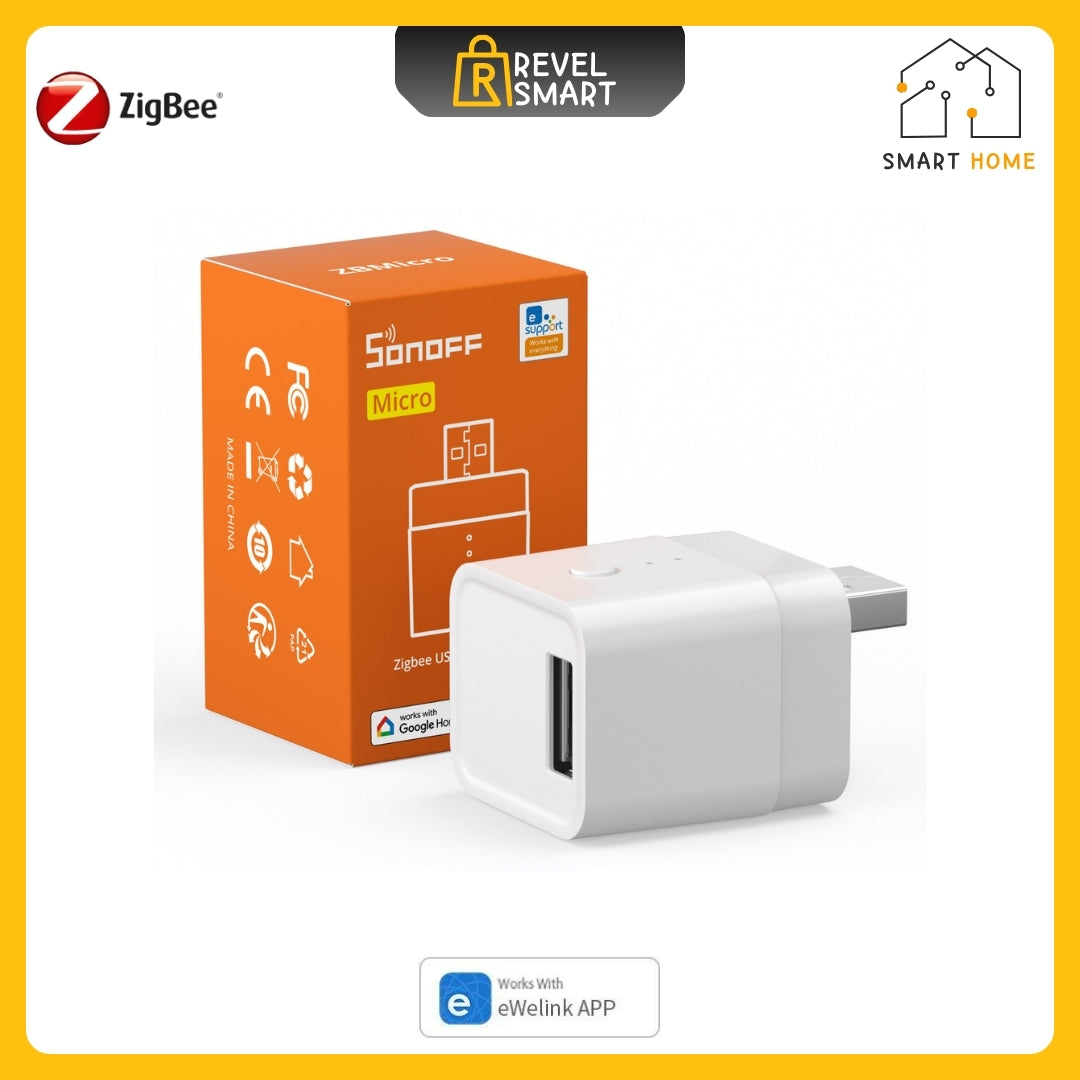 USB Smart Adaptor ZigBee, ZBMicro Version, Support Remote Control, 36W, From SONOFF