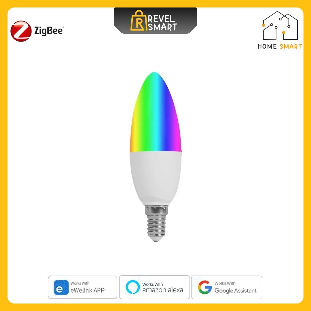 Smart Lighting ZigBee, LED, Lamp E14, Multiple colors