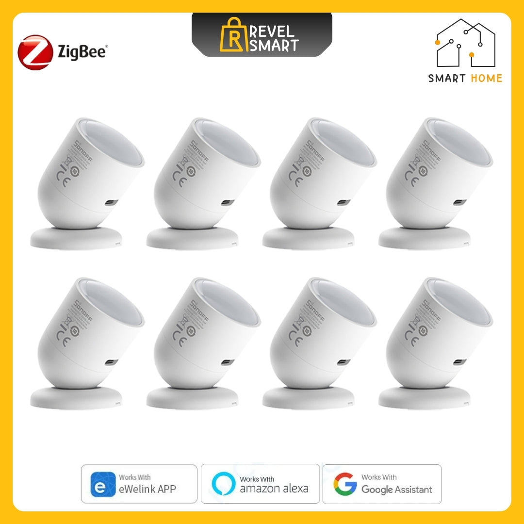 Motion Sensor ZigBee Human Presence, From SONOFF, SNZB-06P Version, 8 pieces