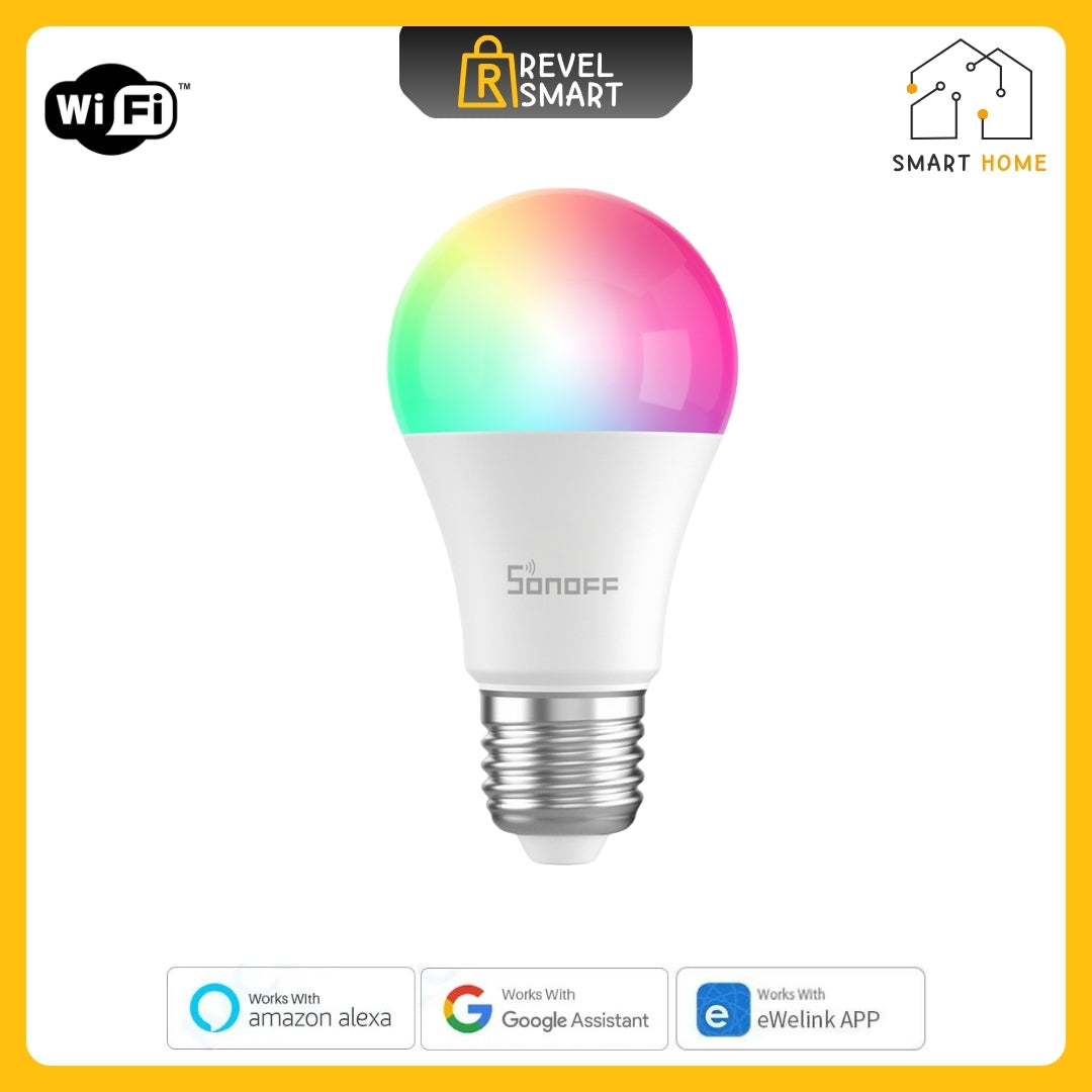 إضاءة ذكية بتقنية Wi-Fi، إصدار B05-BL-A60، مصباح E27، باهت، LED، من SONOFF