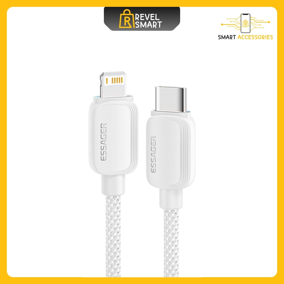 Charge Cable Type C To Lightning, From Essager, Color WHITE, 29W