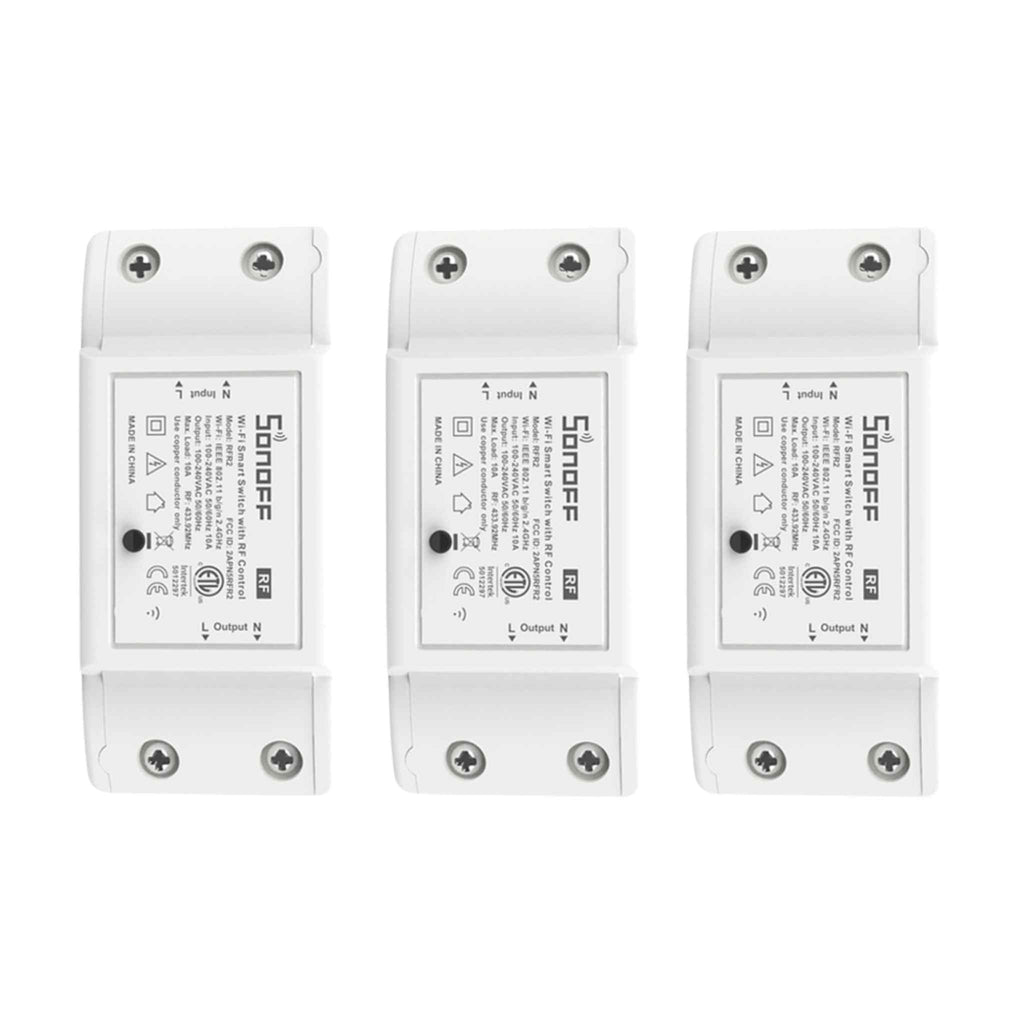 3PCS SONOFF RF 433MHz Wi - Fi Wireless DIY Smart Switch - Revel Smart