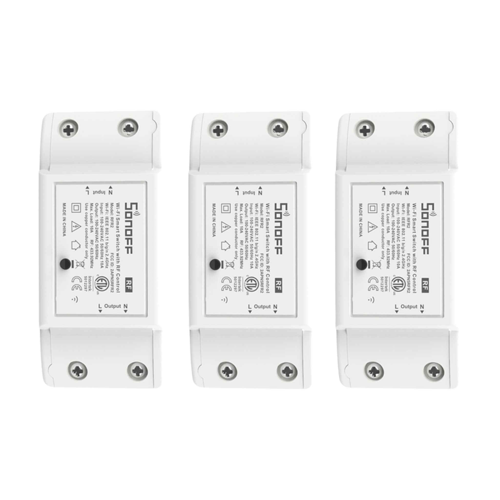 3PCS SONOFF RF 433MHz Wi - Fi Wireless DIY Smart Switch - Revel Smart