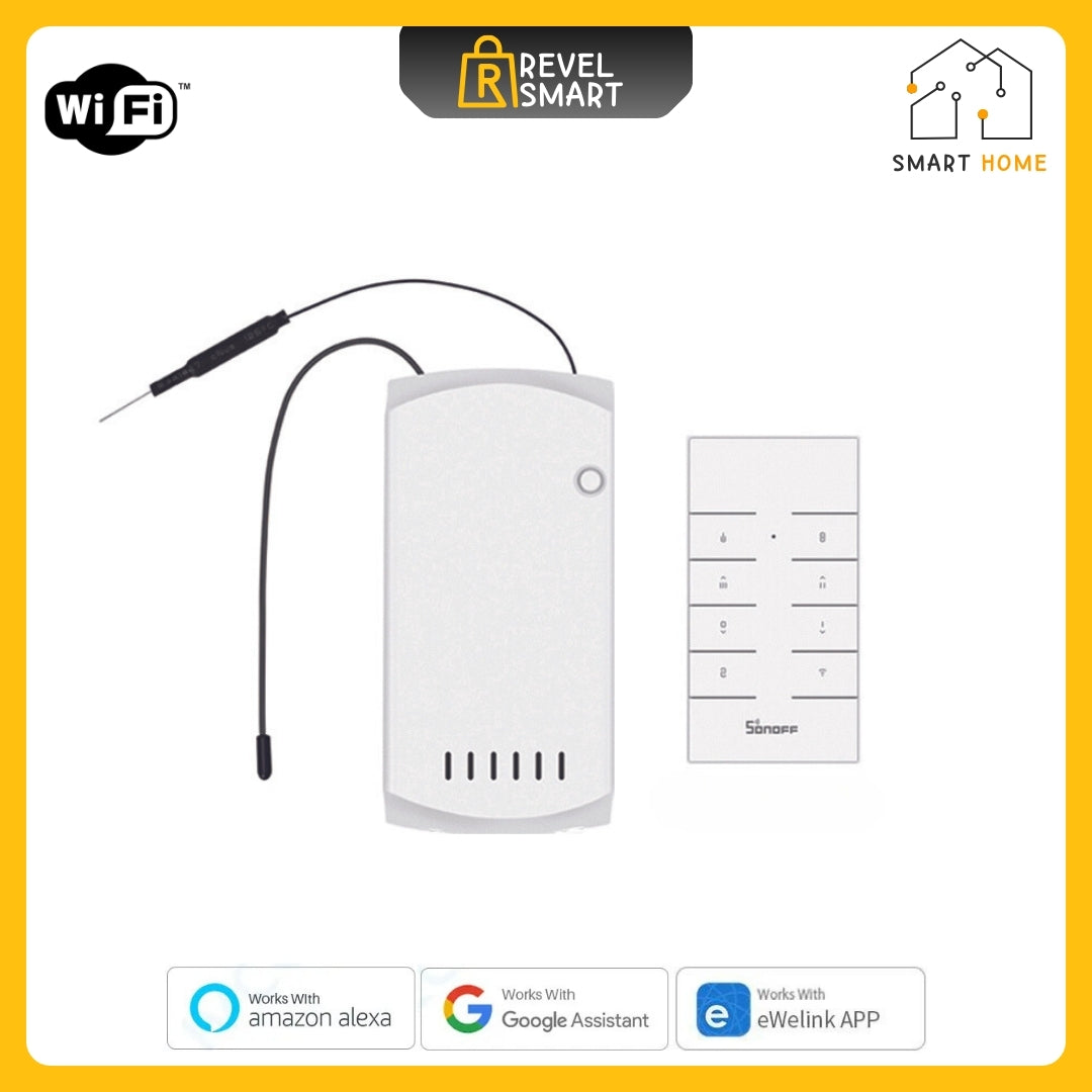 Smart Fan Switch WiFi, iFan04-L Version, Support 433 RF/APP/Voice, 110V power line, From SONOFF