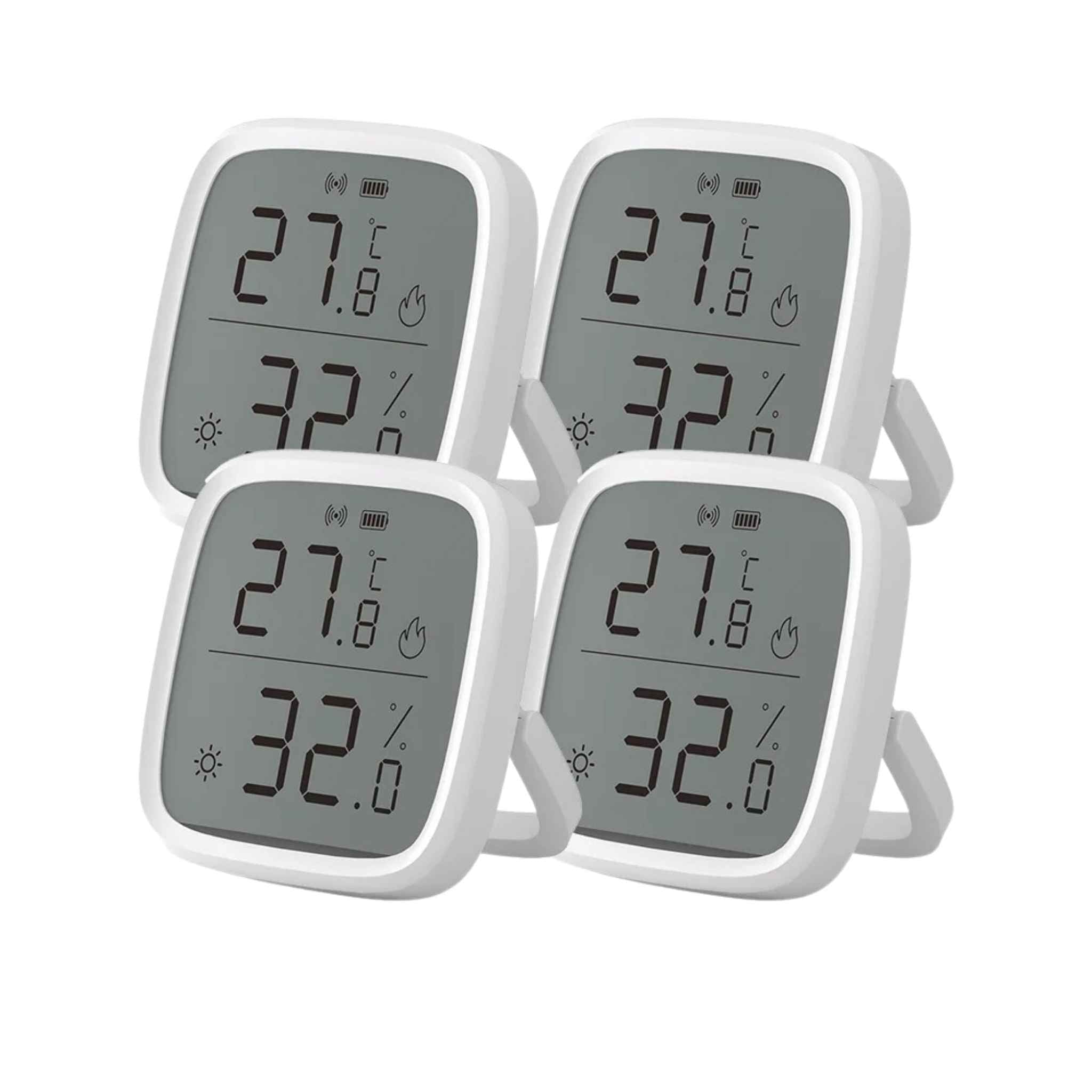 4PCS SONOFF SNZB-02D Zigbee LCD Smart Temperature & Humidity Sensor - Revel Smart