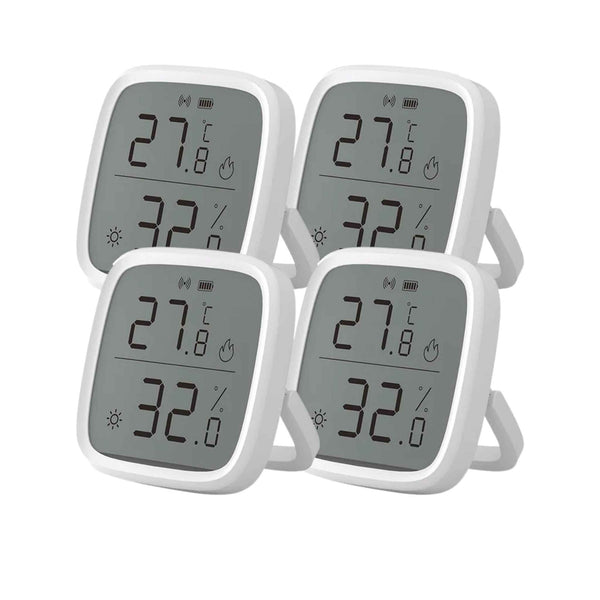 4PCS SONOFF SNZB-02D Zigbee LCD Smart Temperature & Humidity Sensor - Revel Smart