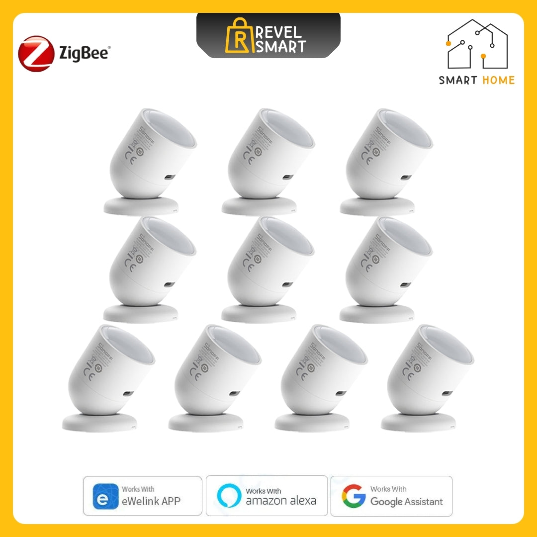 Motion Sensor ZigBee Human Presence, From SONOFF, SNZB-06P Version, 10 pieces