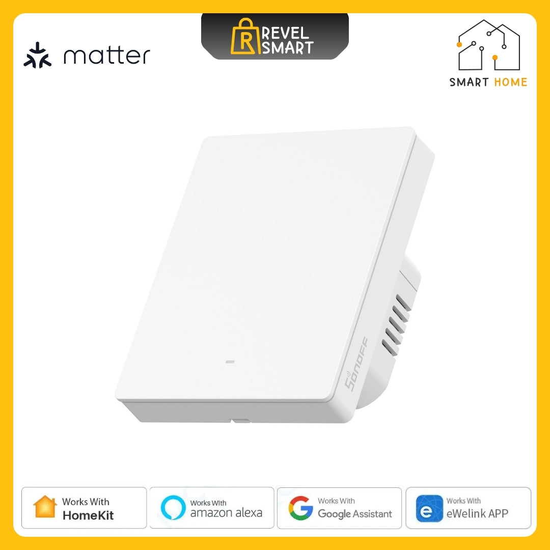 Smart Wall Switch, From SONOFF, M5 86 version, Supports Matter, Maxload 10A