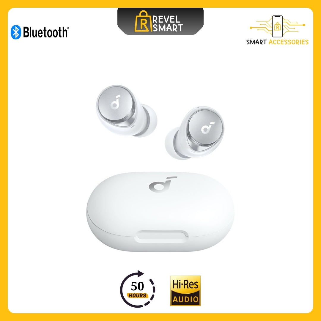 Soundcore, Wireless Earbuds, Version  Space A40, Supports Bluetooth, Playtime up to 50 Hours, Color White