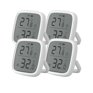 4 stk. SONOFF SNZB-02D Zigbee LCD-smarttemperatur- og -fugtighedssensor
