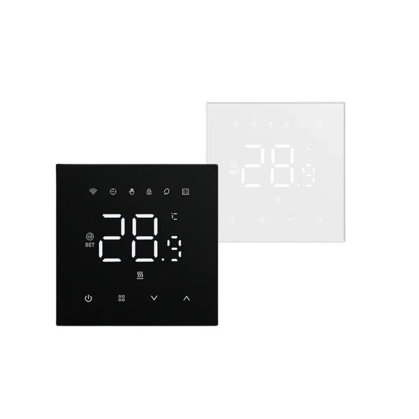 منظم حرارة تدفئة AVATTO Tuya WiFi 220V للأرضيات والتدفئة المائية، أبيض