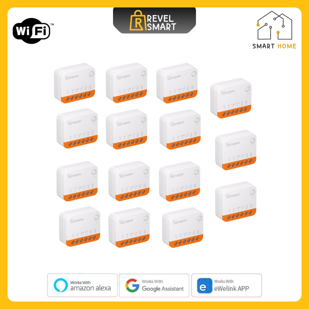 Switch Module Smart, From SONOFF, Support Wifi Wireless, MINIR4 MINI version, maxload 10A, Support Convert Ordinary Switch to Smart Switch, 15 pieces