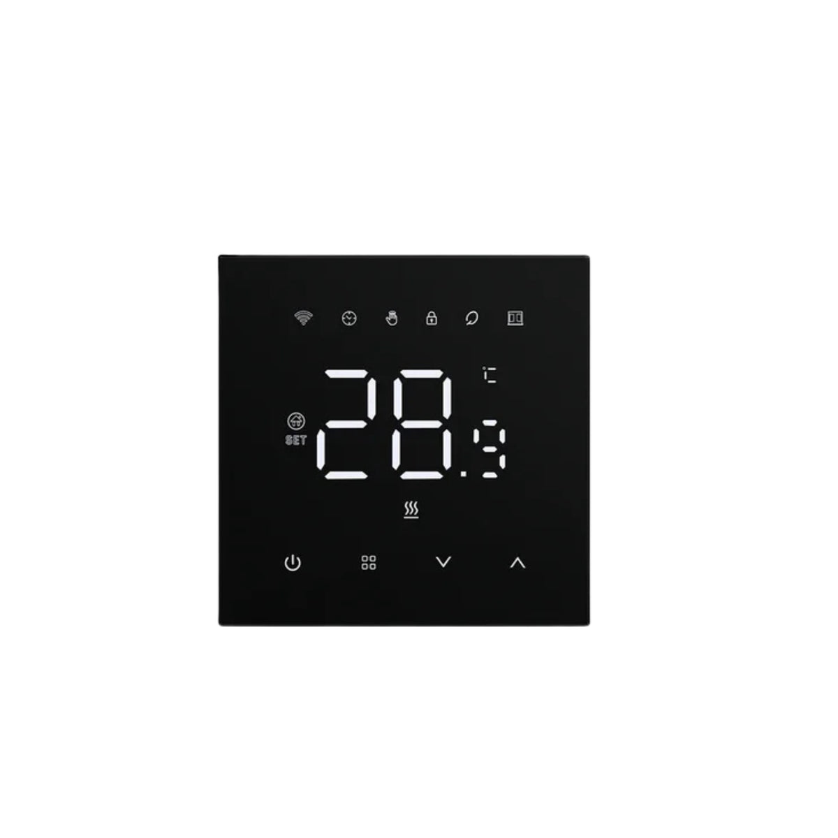 منظم حرارة تدفئة AVATTO Tuya WiFi 220V للأرضيات والتدفئة المائية، أبيض