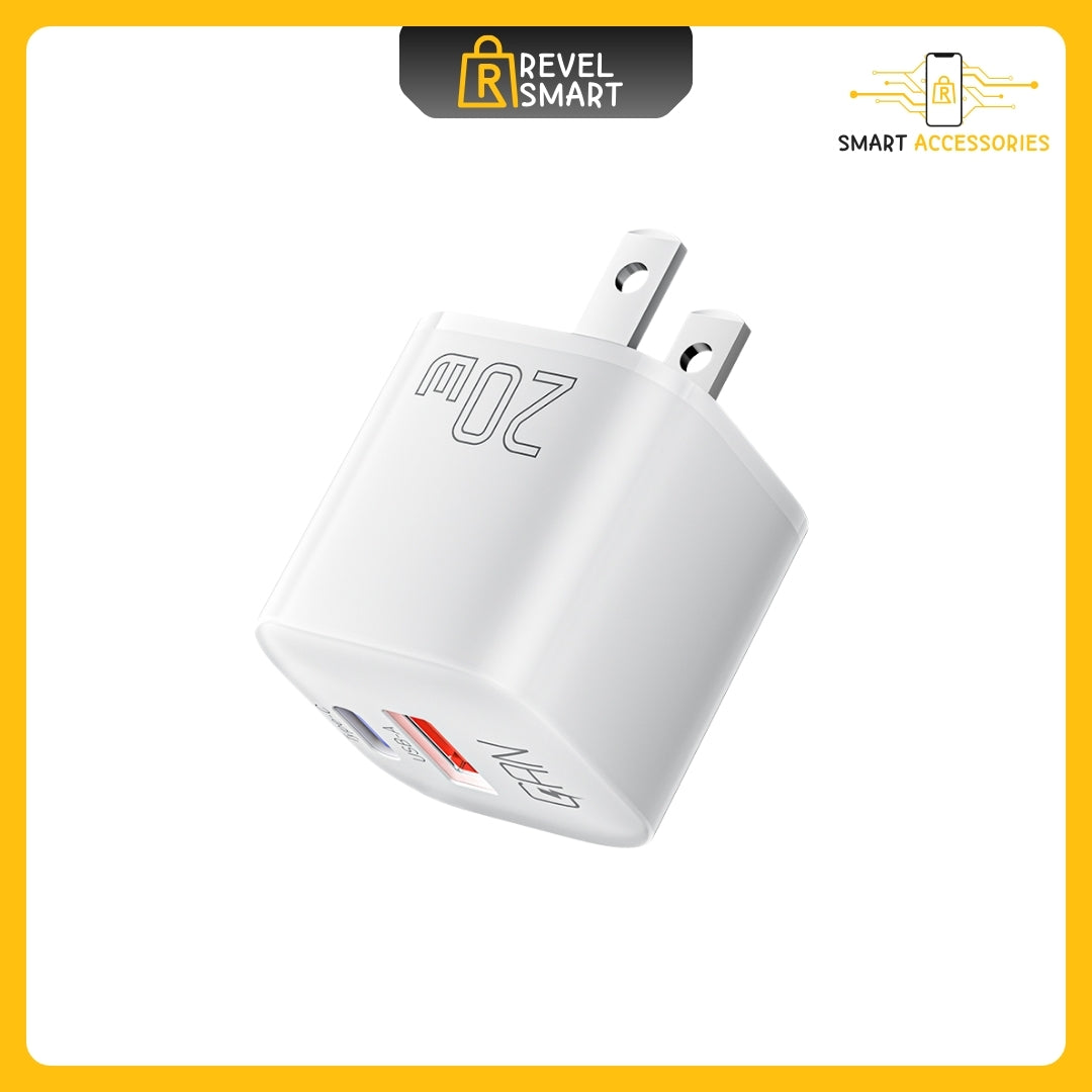 Wall Charger Plug, From Essager, Power 20W, USB Type C and USB A