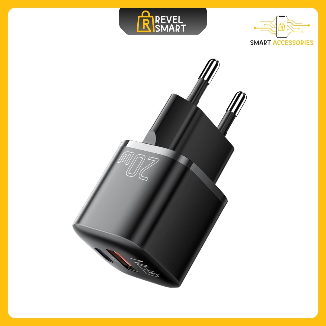 Wall Charger Plug, From Essager, Power 20W, USB Type C and USB A