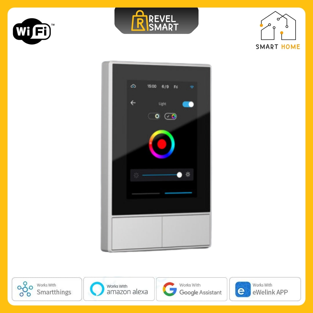 Control Panel Smart, From SONOFF, Support WiFi, Built-in thermometer