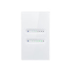 AVATTO Tuya WiFi smart dimmer touch light switch with glass panel and sliding brightness control
