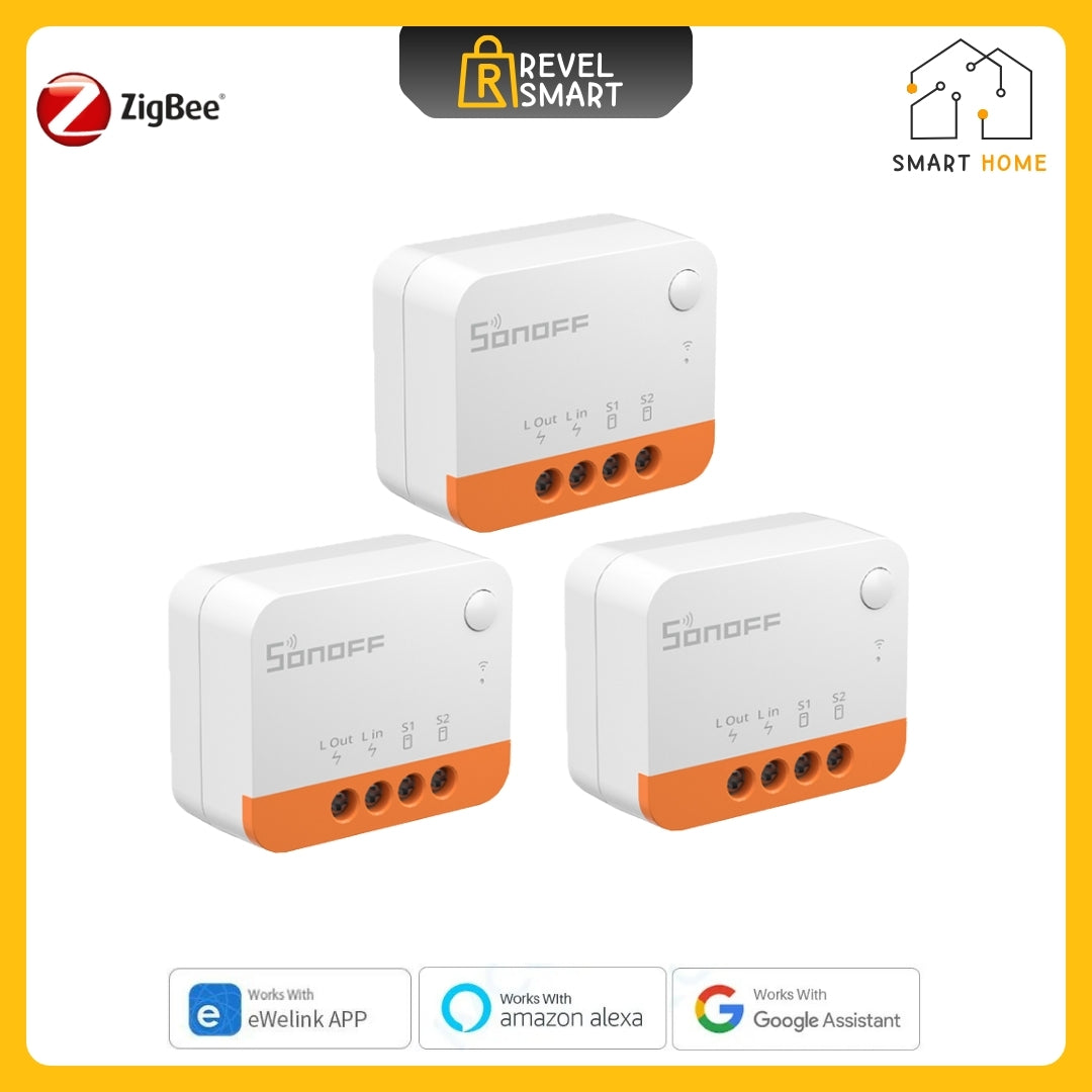 وحدة تبديل ZigBee Smart، من SONOFF، إصدار ZBMINIL2، أقصى حمل 10 أمبير، تدعم التحكم في الاتجاهين، 3 قطع