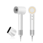 ABIR High-Speed Hair Dryer showcasing 360° rotating nozzle and advanced ionic technology for smooth, shiny hair.