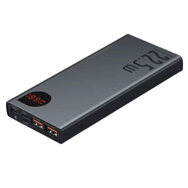 Baseus 10000mAh Power Bank with 22.5W Fast Charging, USB-C and Digital Display – Compact Metal Charger

