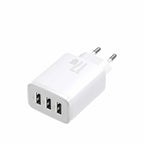 Baseus 17W 3USB Compact Travel Charger - Triple Port Wall Adapter
