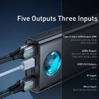 Baseus 30000mAh 65W USB-C Power Bank with Digital Display – Fast Charging for Laptops, Phones, and Tablets