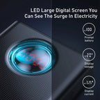 Baseus 30000mAh 65W USB-C Power Bank with Digital Display – Fast Charging for Laptops, Phones, and Tablets