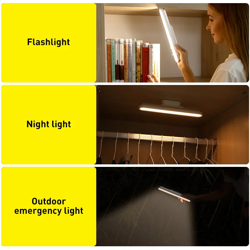 Baseus Magnetic Stepless Dimming Desk Lamp Pro – Rechargeable LED Lamp with Touch Control & Adjustable AnglesWireless Magnetic LED Desk Lamp