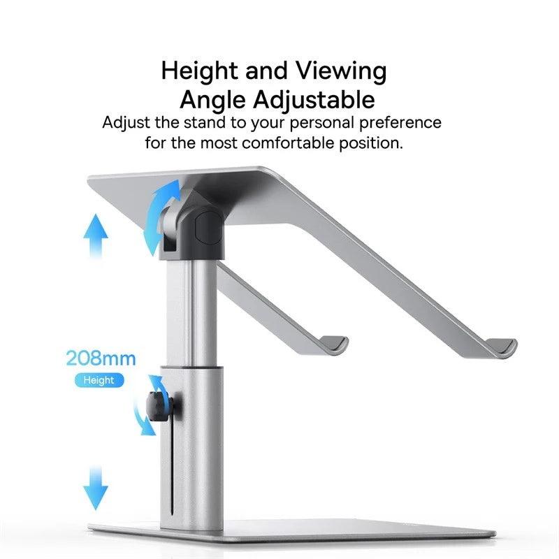 Baseus Metal Adjustable Laptop Stand – Hollowed-out Design for Heat Dissipation