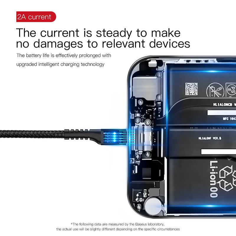 Baseus Spring Retractable USB-A to USB-C Cable 2A Fast Charging – 1M
