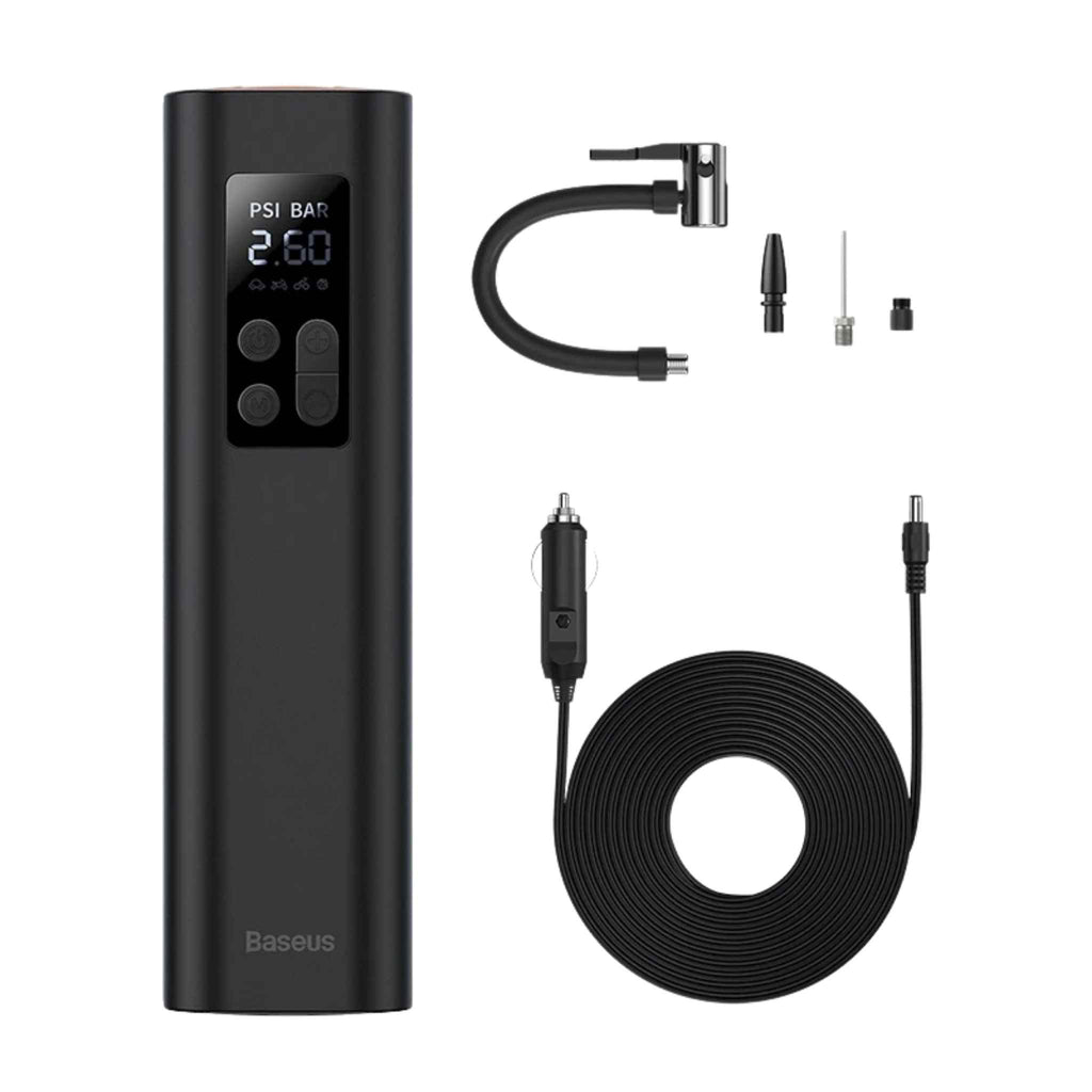 Baseus Super Mini Inflator Pump for Car Tires with LED Display and Fast Inflation
