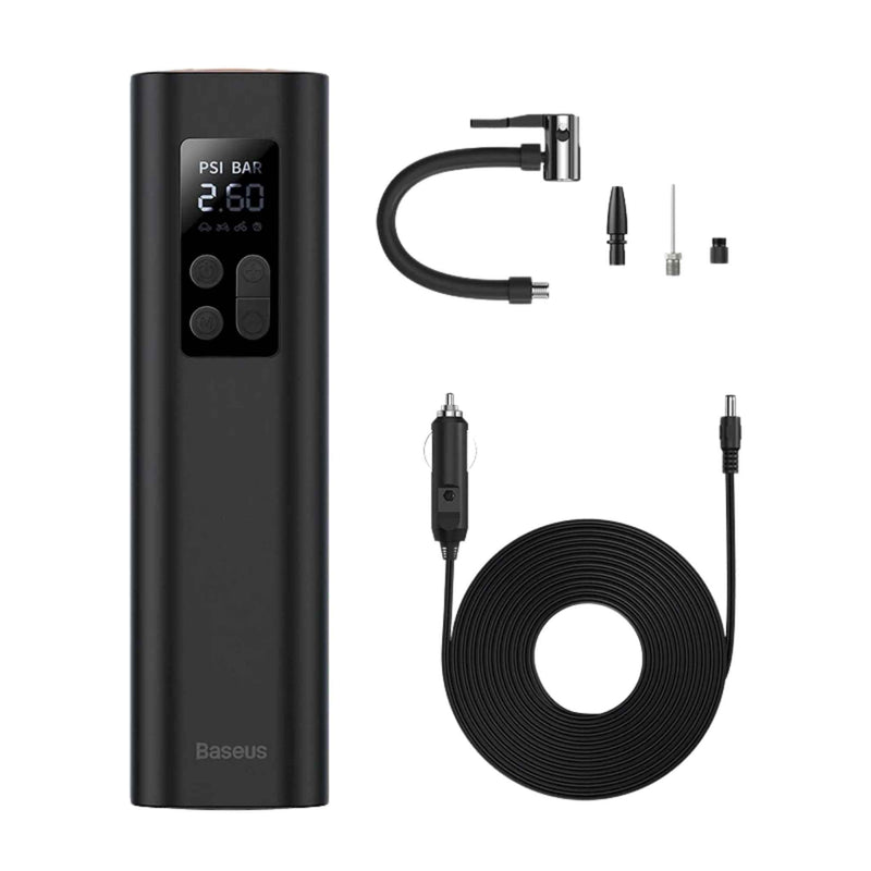 Baseus Super Mini Inflator Pump for Car Tires with LED Display and Fast Inflation
