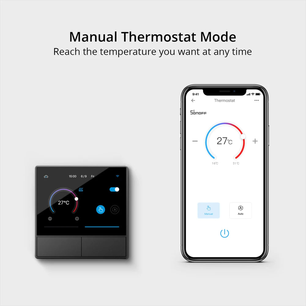 Control Panel Smart, From SONOFF, Support WiFi, NSPanel Version, Built-in thermometer