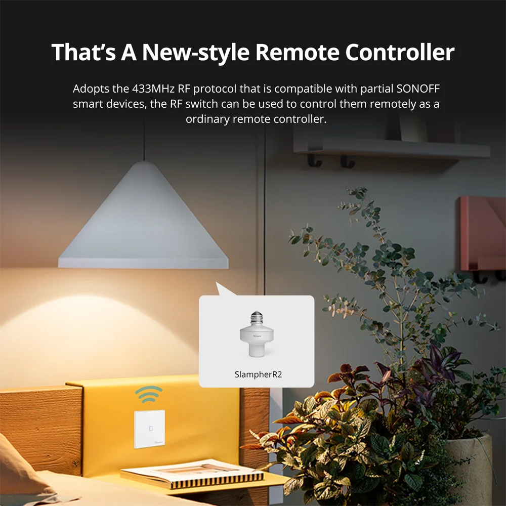 Remote Controller RF, From SONOFF, Support 433MHz, Works With SONOFF TX Wifi Wall Switch