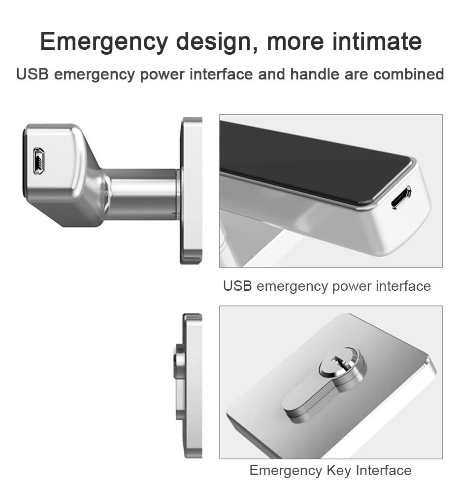 Smart Door Lock, from YRHAND, Made of Zinc Alloy, Gold Color