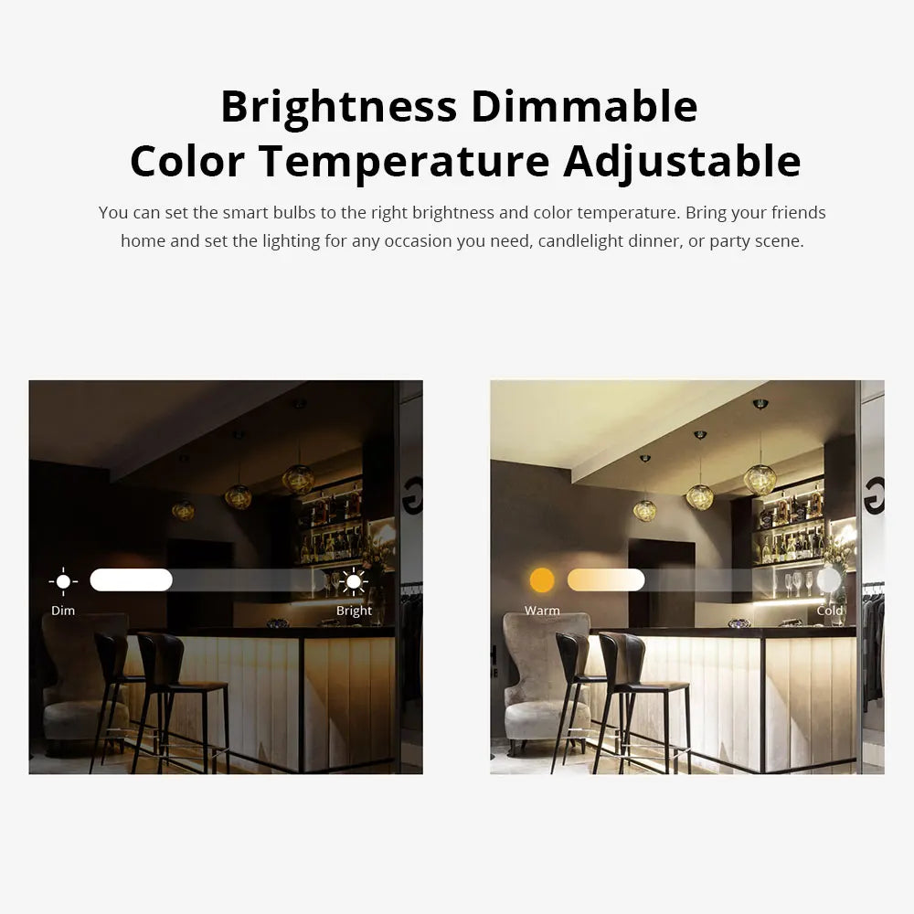 SONOFF E27 B02-F-ST64 WiFi LED Filament Smart Bulb