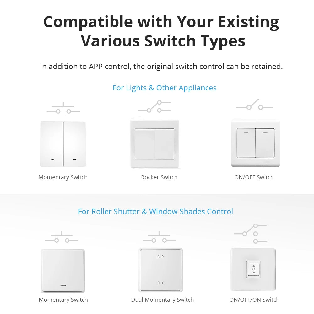 Switch Module WiFi Smart, From SONOFF, DUALR3 version, maxload 10A, Support Two-way Control Smart Home