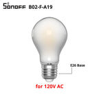 لمبة SONOFF E26 B02-F-A19 WiFi LED الذكية بخيط التنجستن